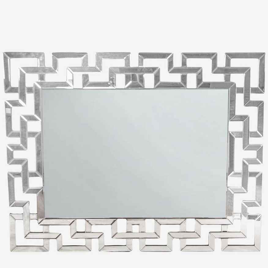 Modern Greek Key Mirror - image 0