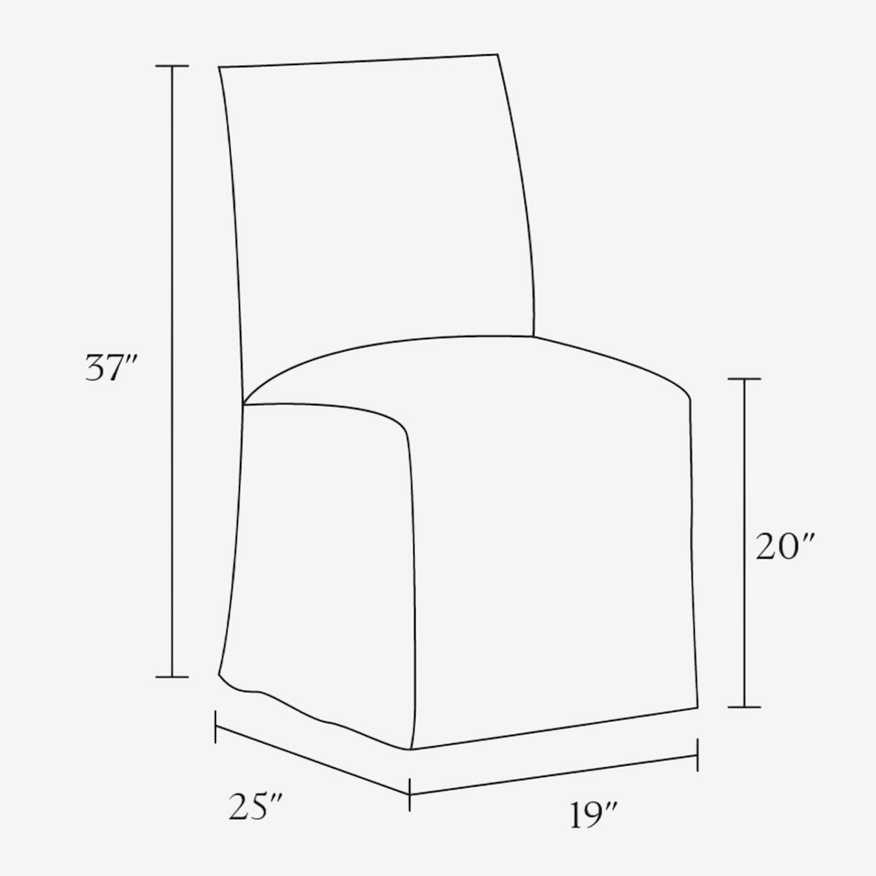 Havenly Slipcovered Dining Chair - image 0