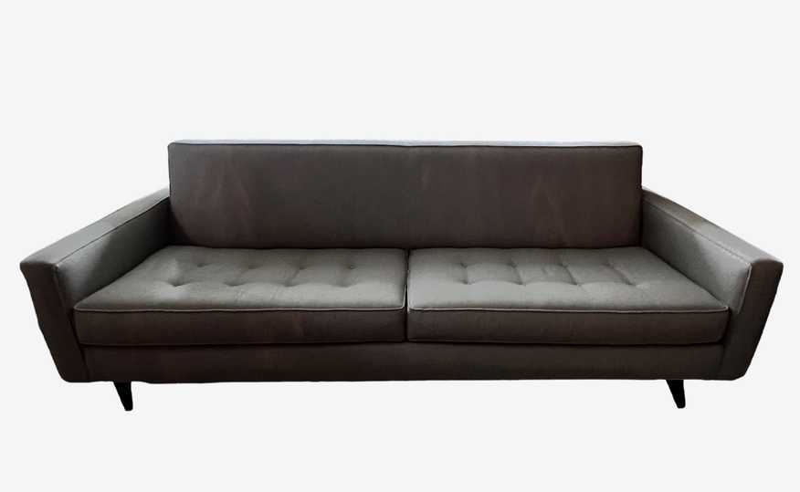 Room & Board Grey Reese Tufted Sofa w/Chaise  MB213-4 - image 0