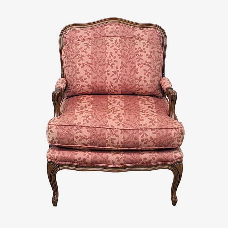 Vintage A. Rudin Lounge Chair with Floral Upholstery - image 0