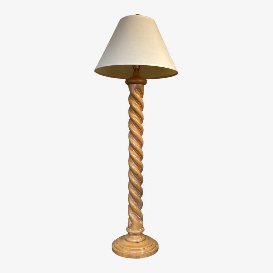 Vintage Barley Twist Floor Lamp - image 0