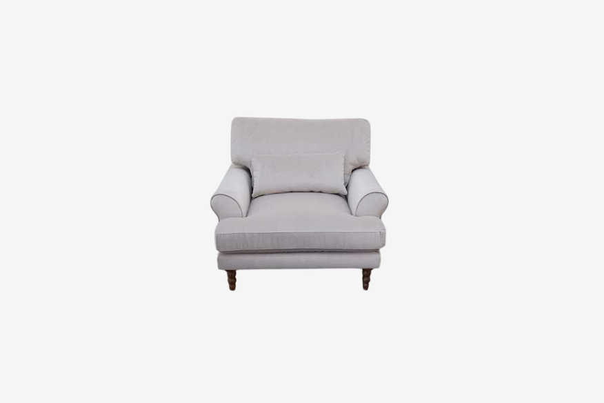 Interior Define Maxwell Accent Chair in Taupe Velvet - image 0