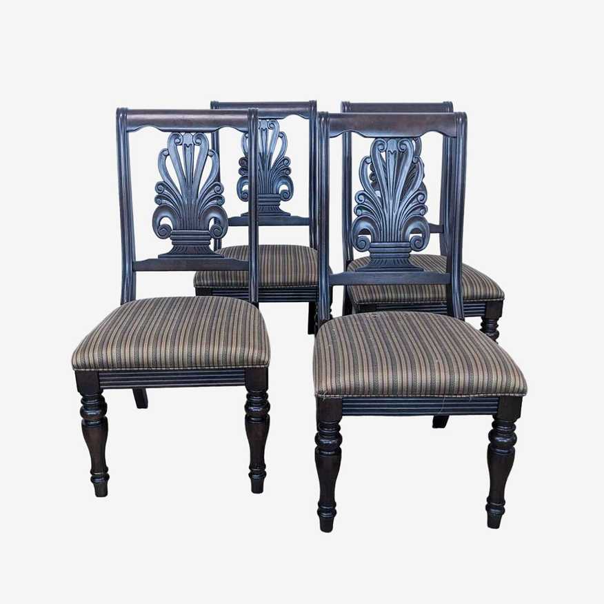 Set of 4 Transitional Ashley Furniture Dining Chairs - image 0