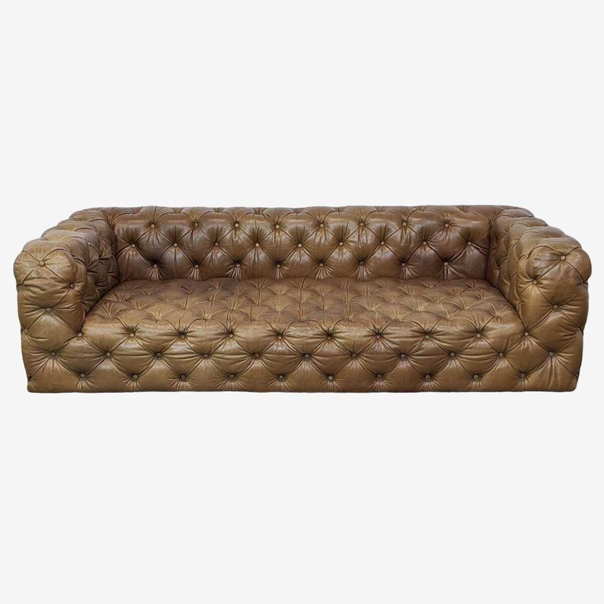 Timothy Oulton Tribeca Tufted Leather Sofa from HD Buttercup - image 0