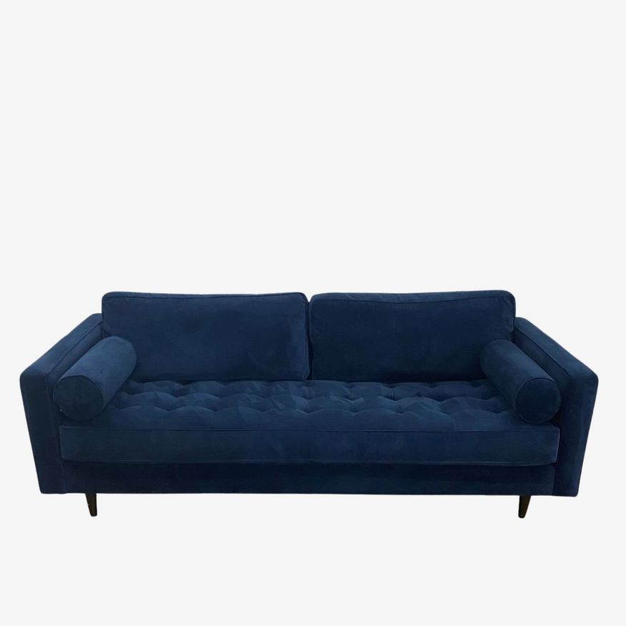Meridian Furniture Blue 3-Seater Sofa - image 0