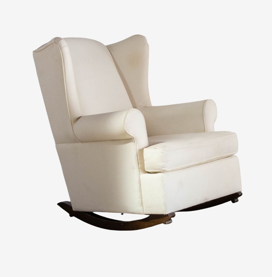 Crate & Barrel Upholstered Rocker - image 0