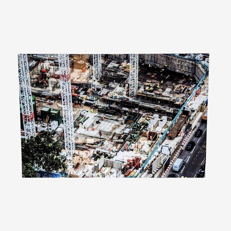 Ariel View of Construction Art Print - image 0