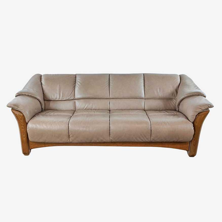 Ekornes Leather Sofa - image 0