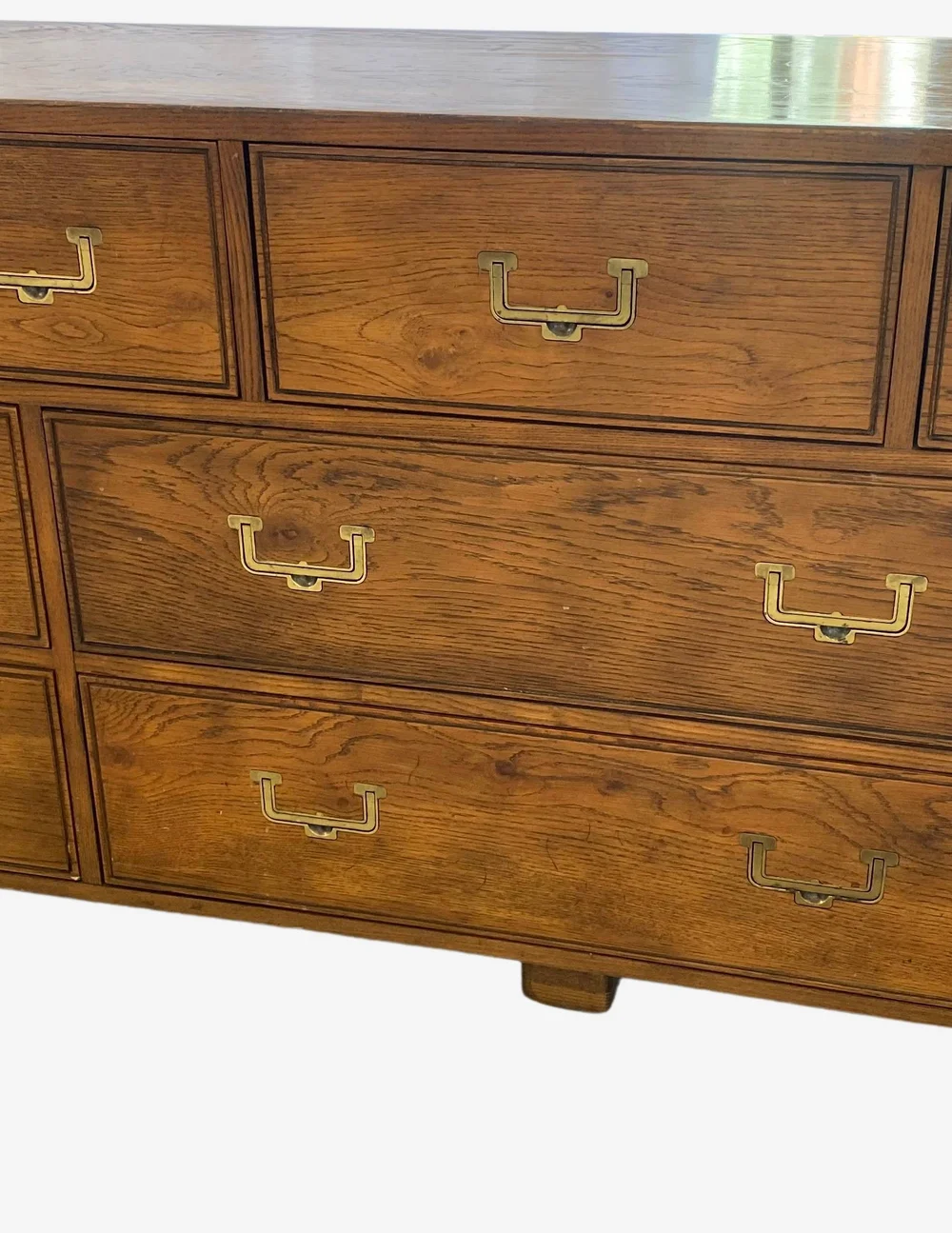 Vintage Henredon dresser with brass - image 0