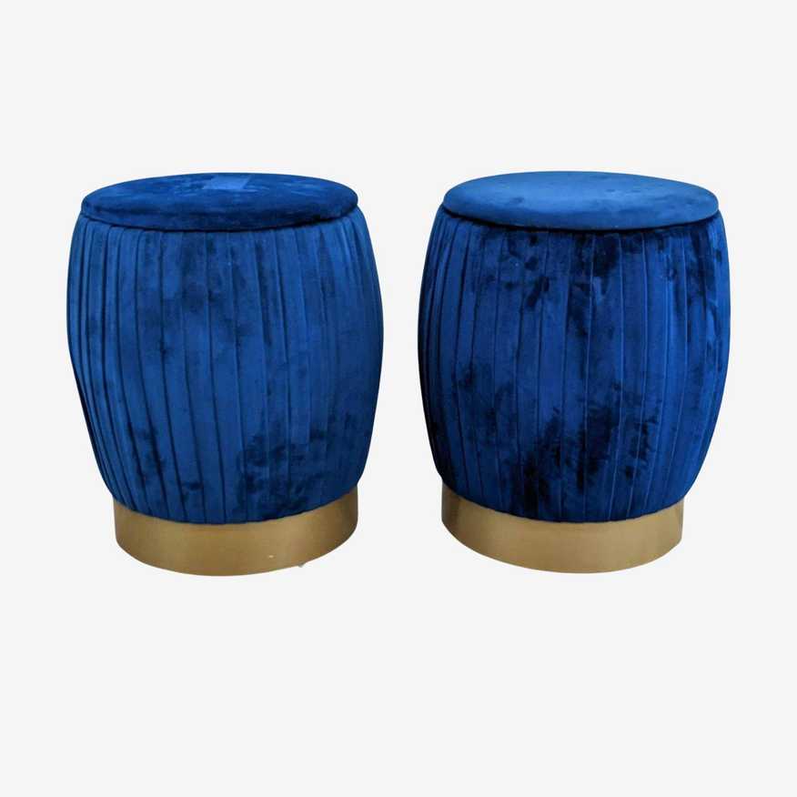 Opalhouse (Target) Pair Of  Round Ottomans - image 0