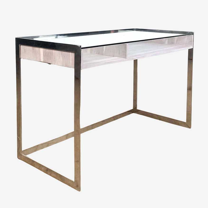 CB2 Vista Glass Desk  - image 0