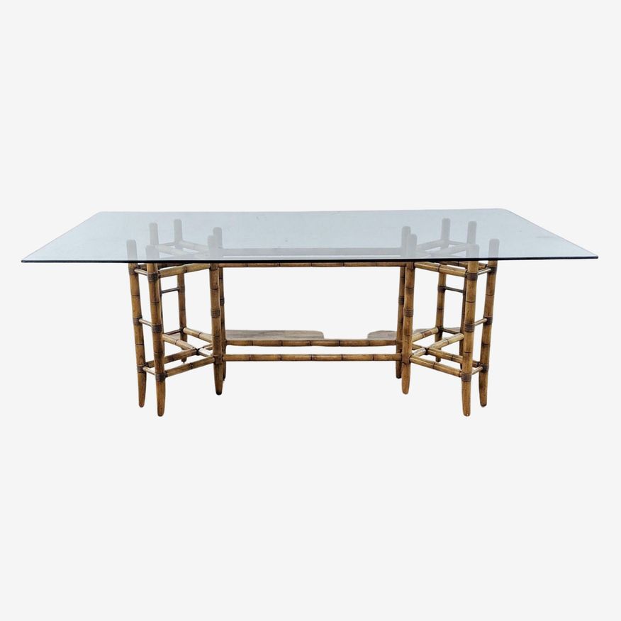 Glass Top Dining Table - image 0
