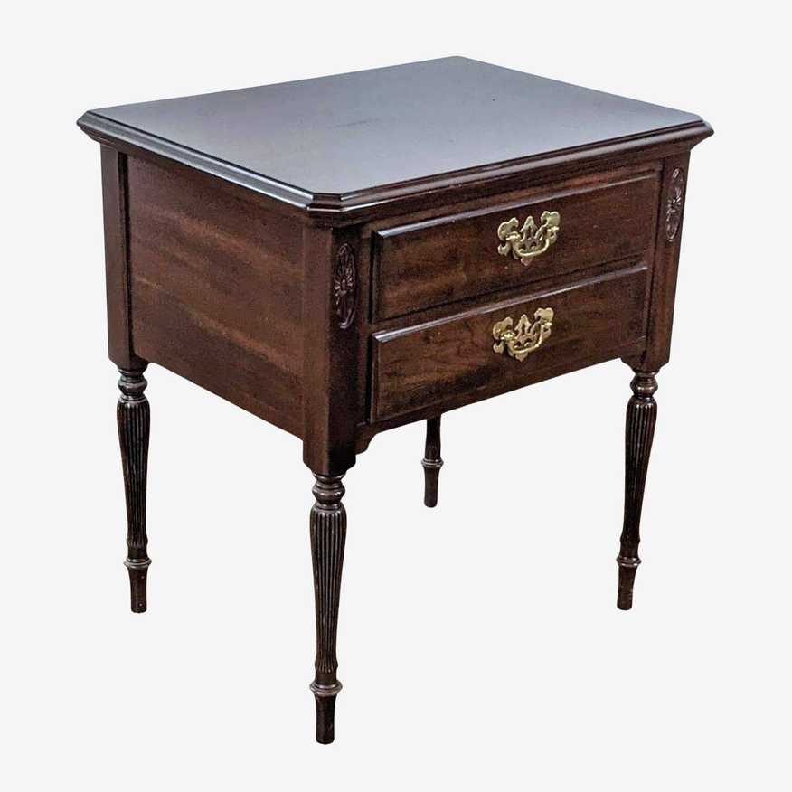 Vintage Ethan Allen Georgian Court Two Drawer Nightstand  - image 0