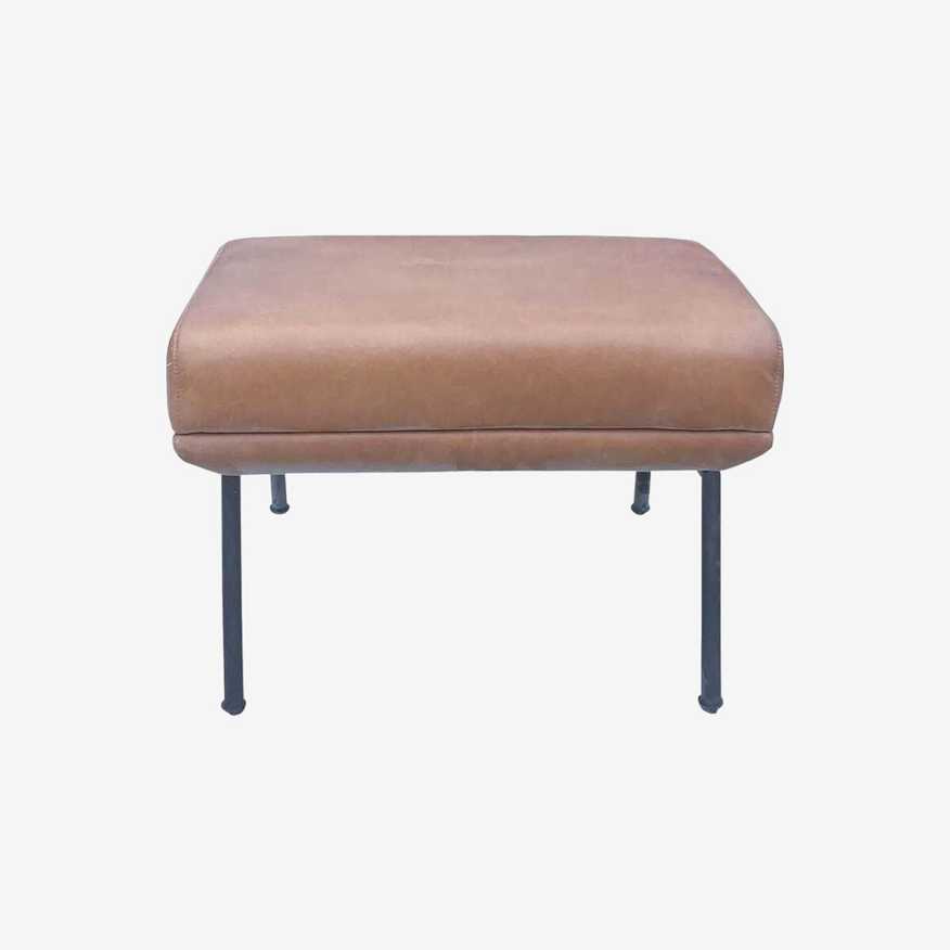 West Elm Saddle Color Ottoman - image 0