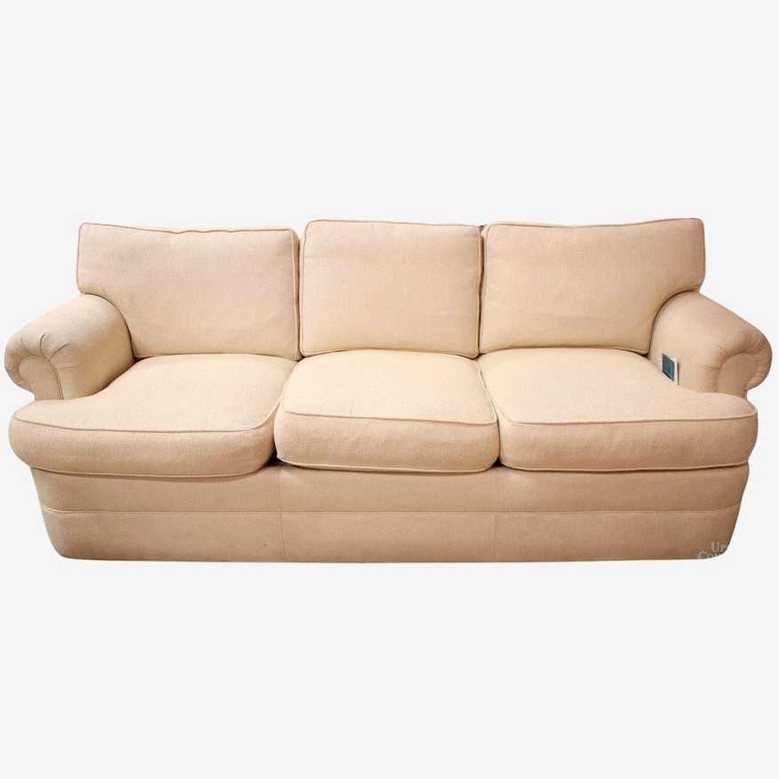 Drexel Heritage Ivory Herringbone Sofa - image 0