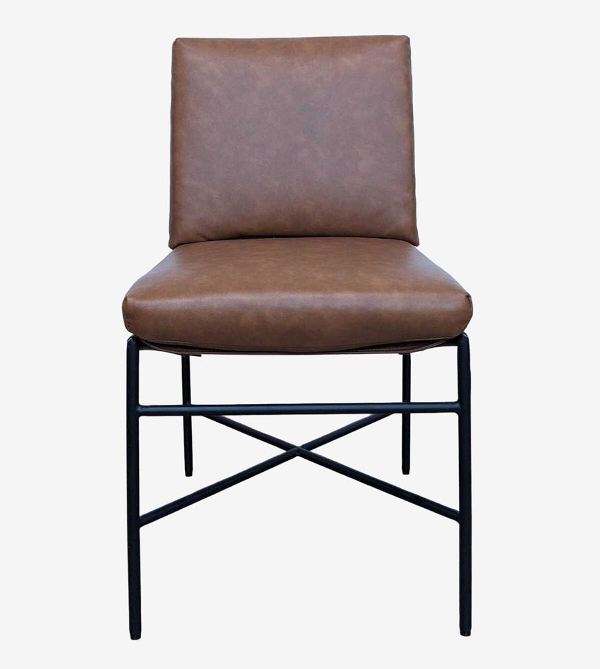 Faux Leather & Metal Dining Chair by Hearth & Hand with Magnolia - image 0