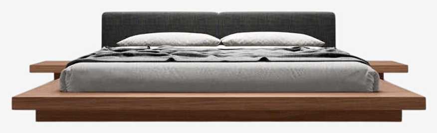 Modloft Walnut Worth K Japan Style King Bed w Nightstands FFE258-266 - image 0