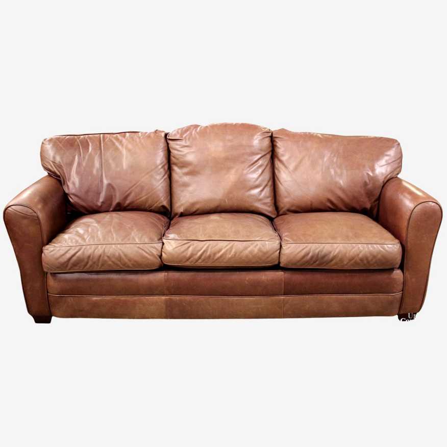 Classic Leather, Inc. Brown Leather Sofa - image 0
