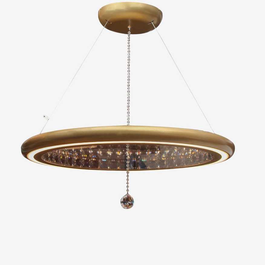 Schonbek Infinite Aura 30" Wide LED Crystal Ring Chandelier with Swarovski Crystals - image 0