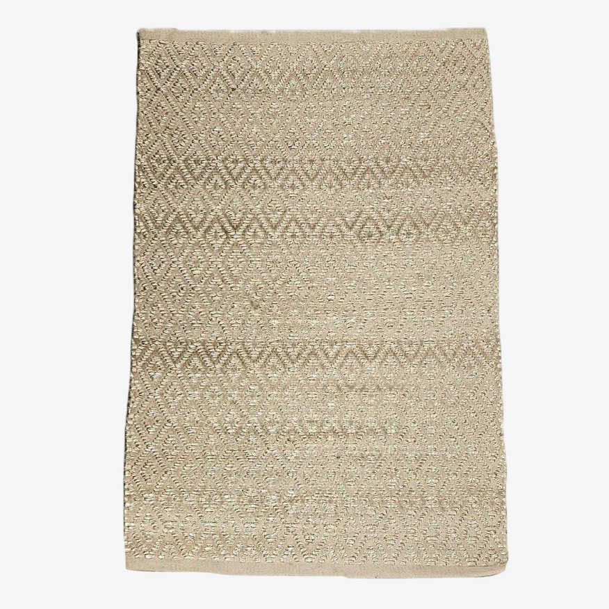 Handwoven Dash & Albert Optic Diamond Mat Carpet (3 ft 2 in x 2 ft 1 in) - image 0