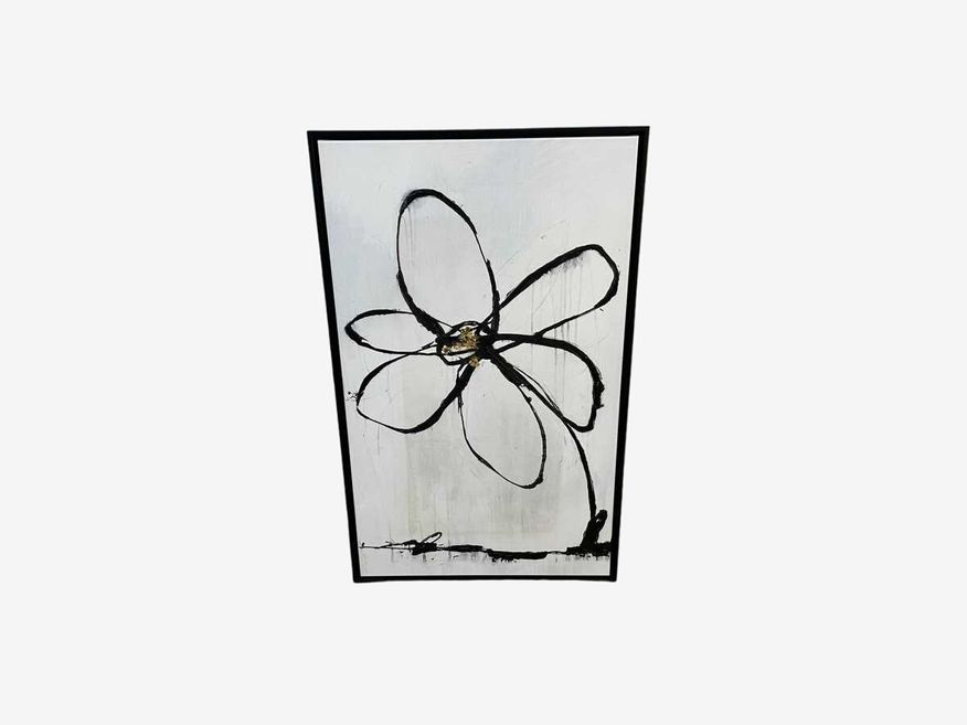 "Floral Fancy IV" Artwork in Black Frame (We Have 2) - image 0