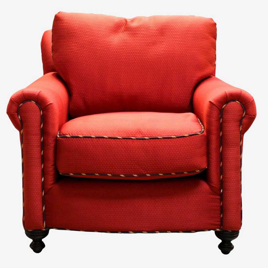 Hickory Hill Red Upholstered Armchair - image 0