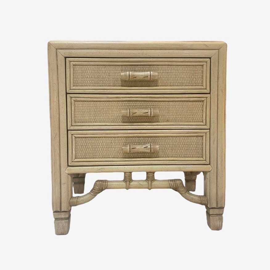 Reed 3 Drawer Side Table