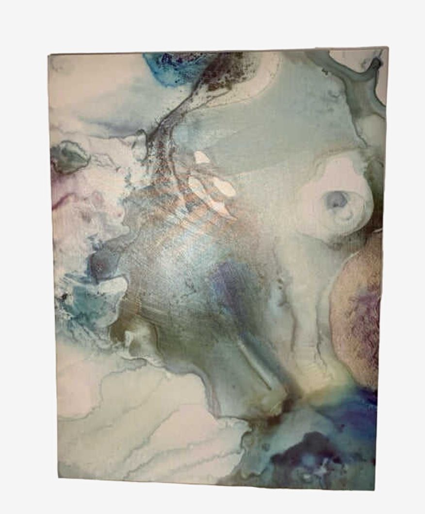Abstract Blue Canvas Wall Art - image 0