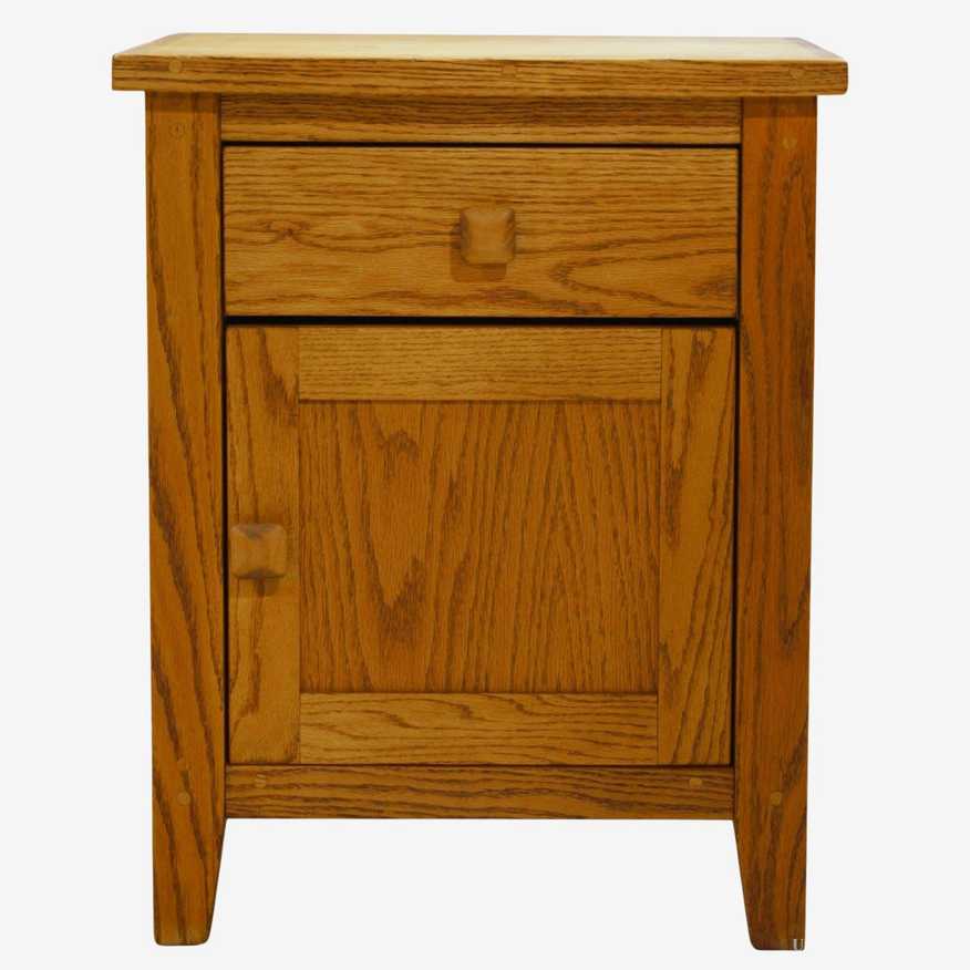 Mission Style Oak Nightstand - image 0