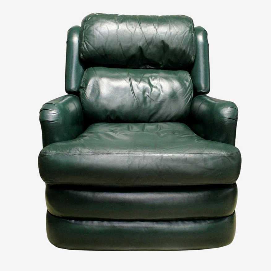 Ethan Allen Green Leather Recliner - image 0