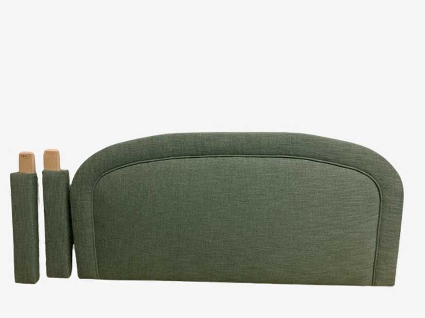 Queen Teal Upholstered Headboard - image 0