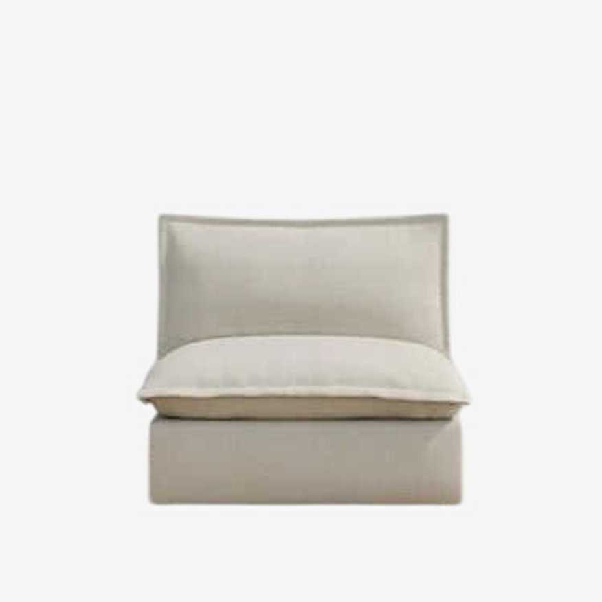 Homebody Linen Coconut Beige Armless Chair FFE258-310a - image 0