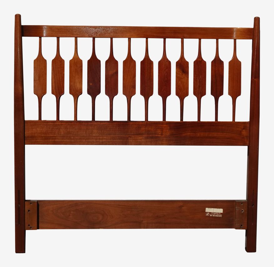 Vintage Kipp Stewart for Drexel Declaration Twin Size Walnut Headboard 1965 - image 0