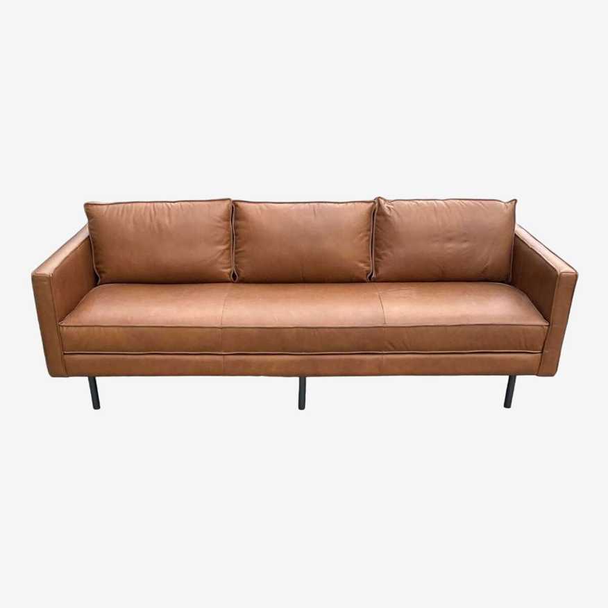 William Sonoma/ West Elm Axel Leather Sofa  - image 0