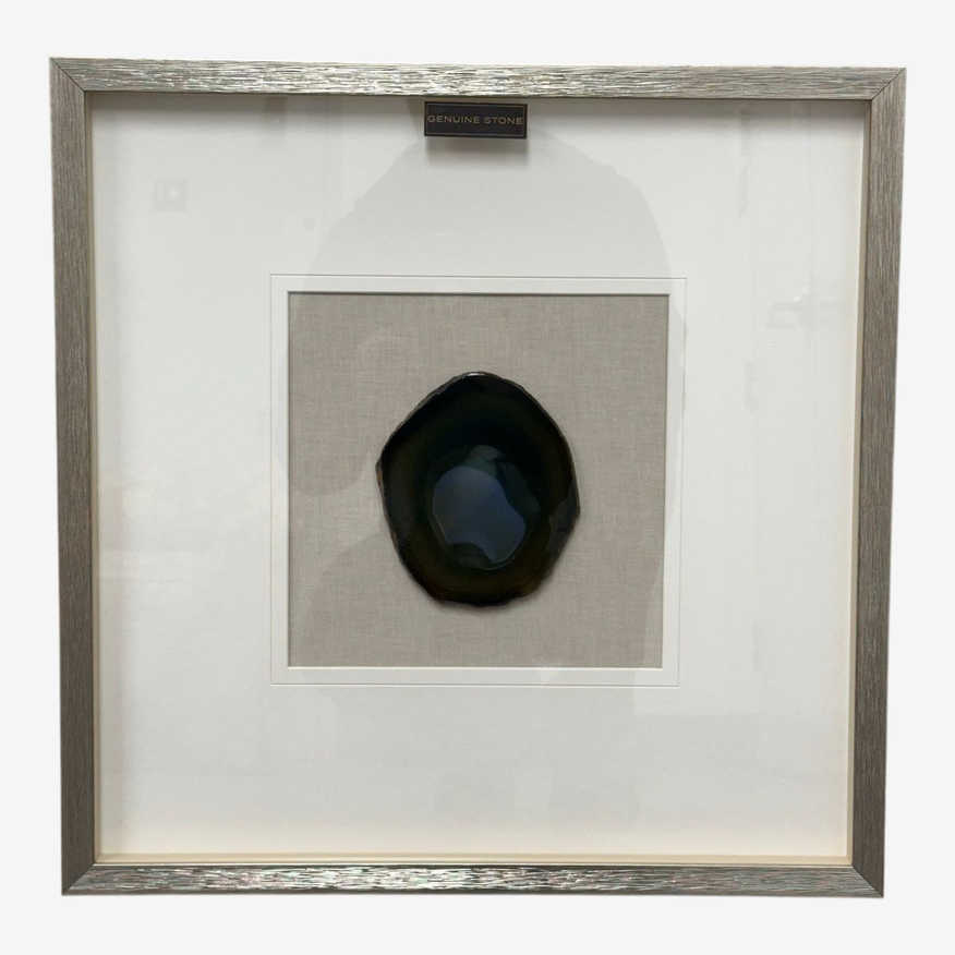 Ambar Art Agate Shadow Box in Silver Frame - image 0