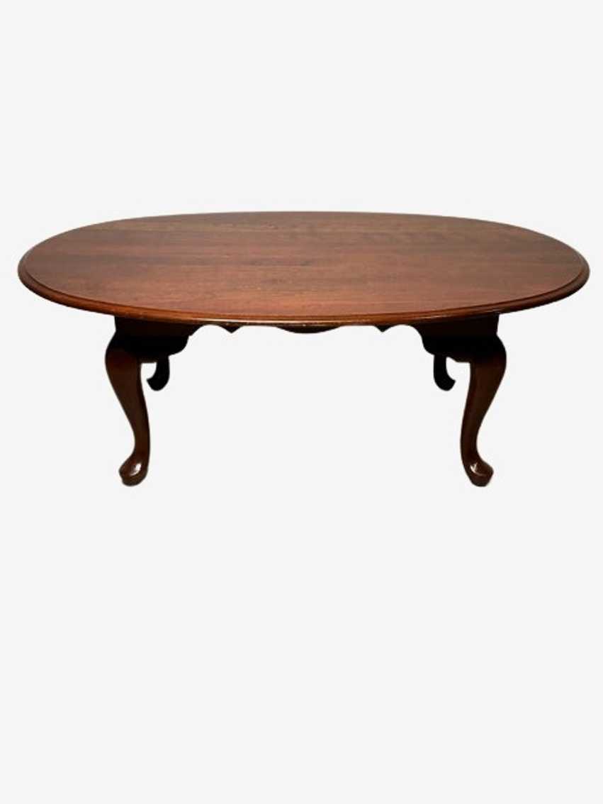 Oval Queen Anne Style Coffee Table - image 0
