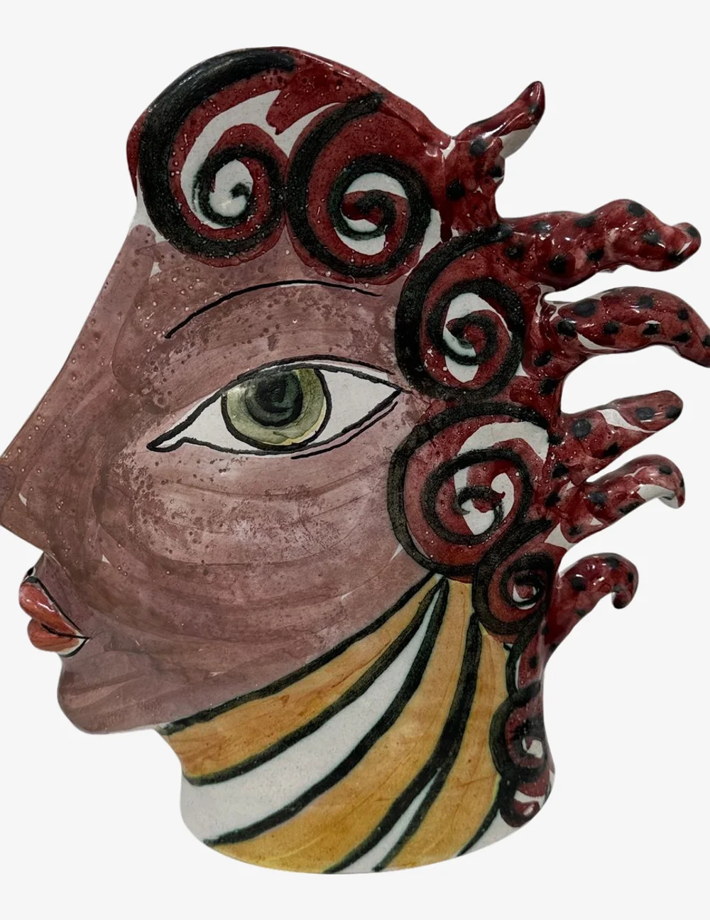 Contemporary Profile Original Clay Sculpture - image 0