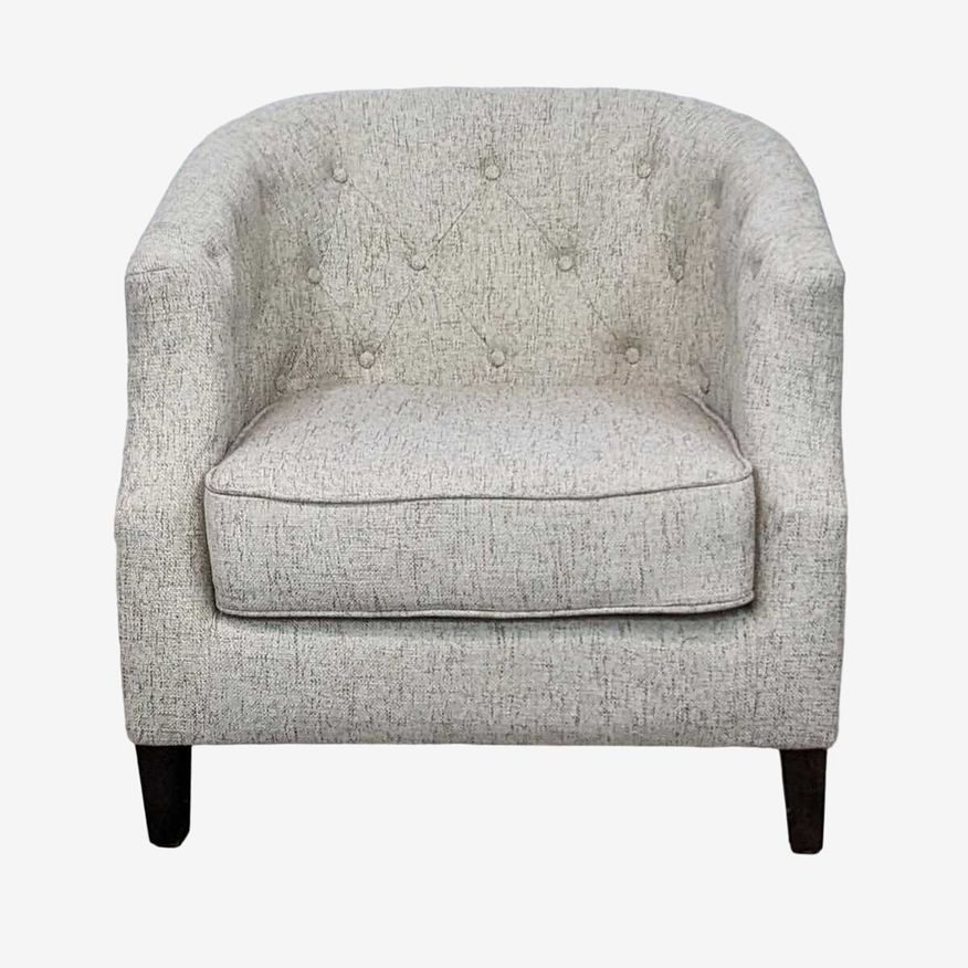 Upholstered Barrel Back Chair - image 0