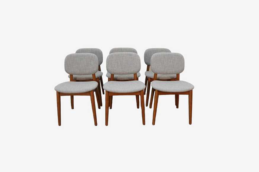 Set of 6 Castlery Kelsey Chair in Pewter Gray - image 0