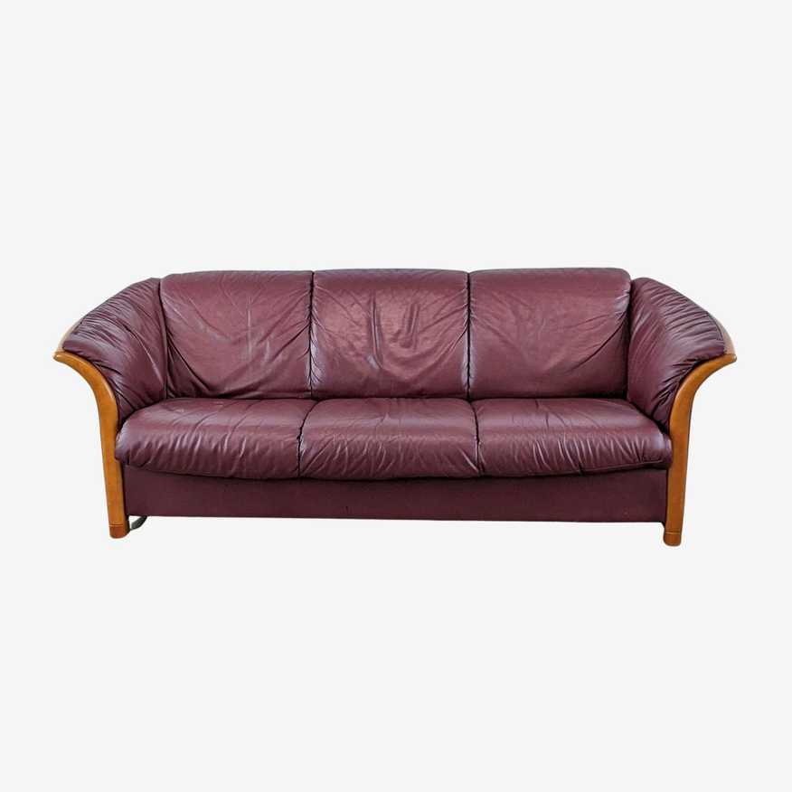Ekornes Leather Sofa - image 0