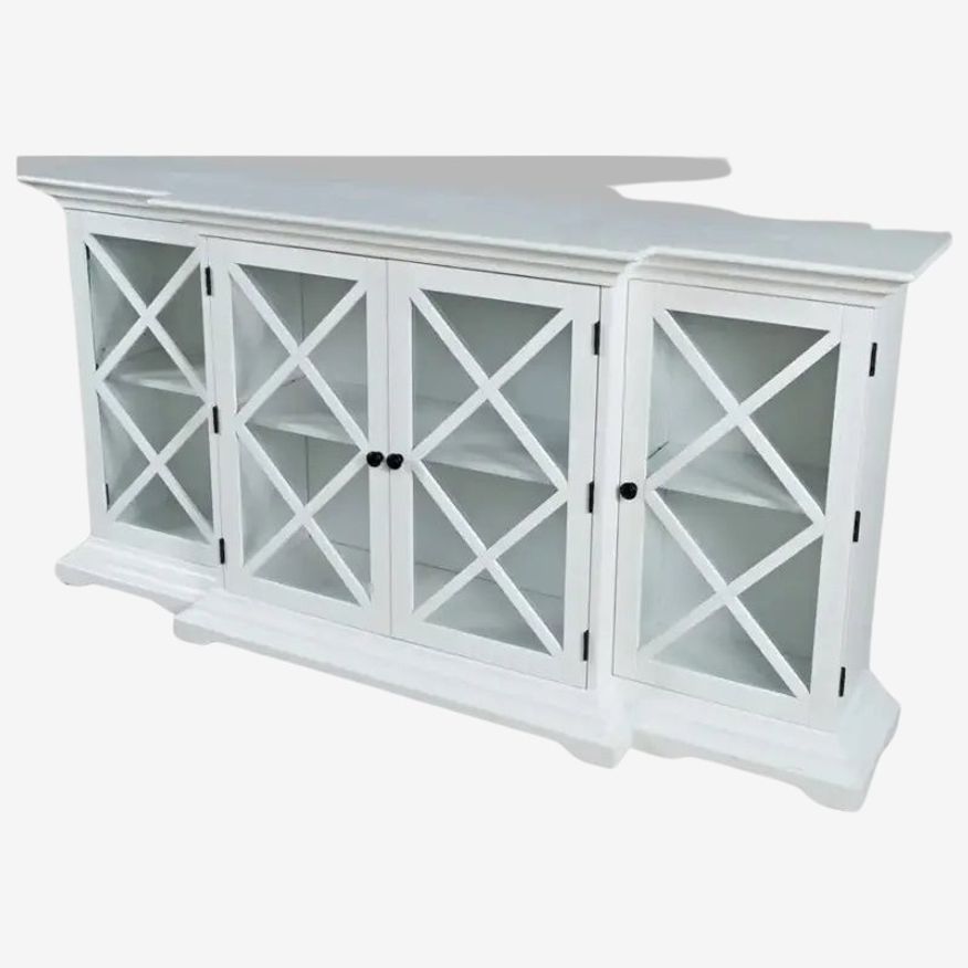 Carrington 70 Inch Breakfront Cabinet (White) - image 0