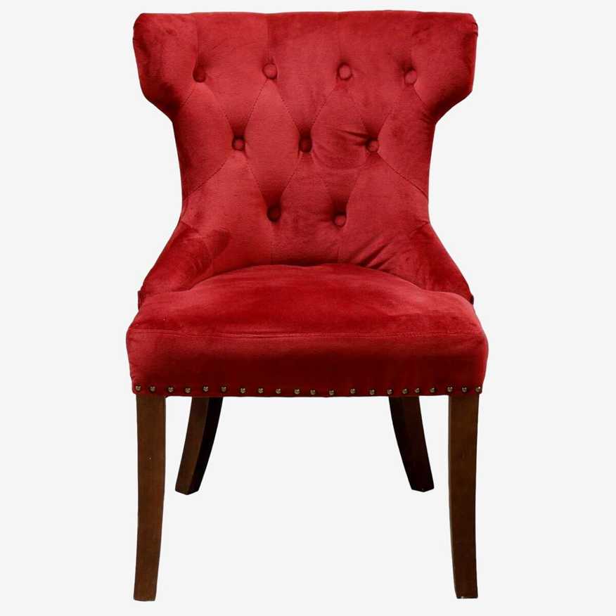 Pier 1 Imports Red Button Tufted Accent Chair - image 0