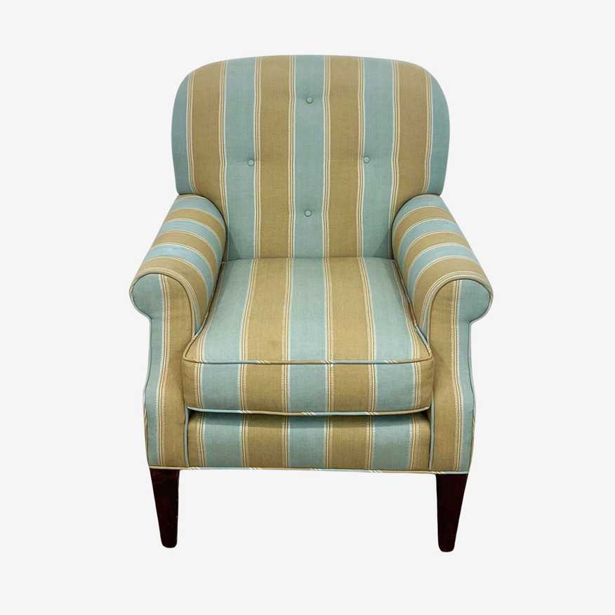 Contemporary Striped Lounge Chair - image 0