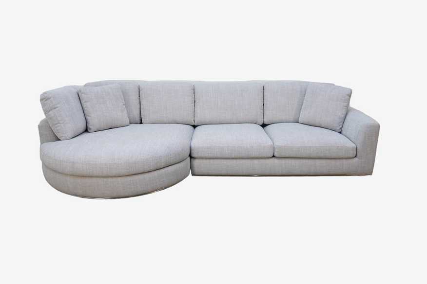 Castlery Hamilton Round Chaise Sectional Sofa in Smoke Grey - image 0
