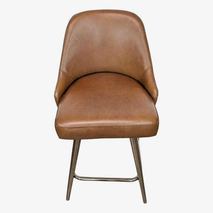 West Elm Mid-Century Leather Swivel Counter Stool - image 0