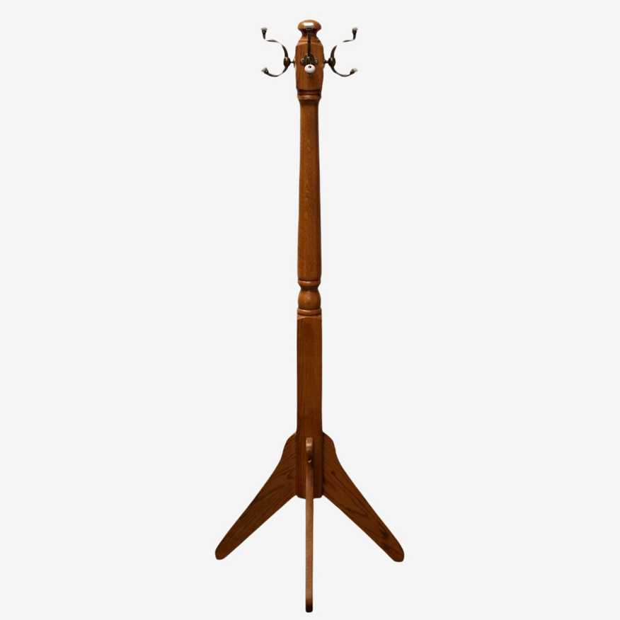 Solid Oak Coat Tree - image 0