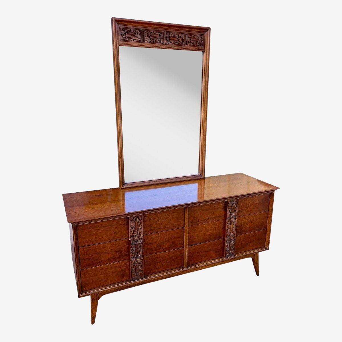 Bassett Mayan Dresser With Mirror - $1499 | Kashew | Kashew