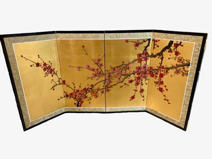 Small Handpainted Cherry Blossom Screen - image 0