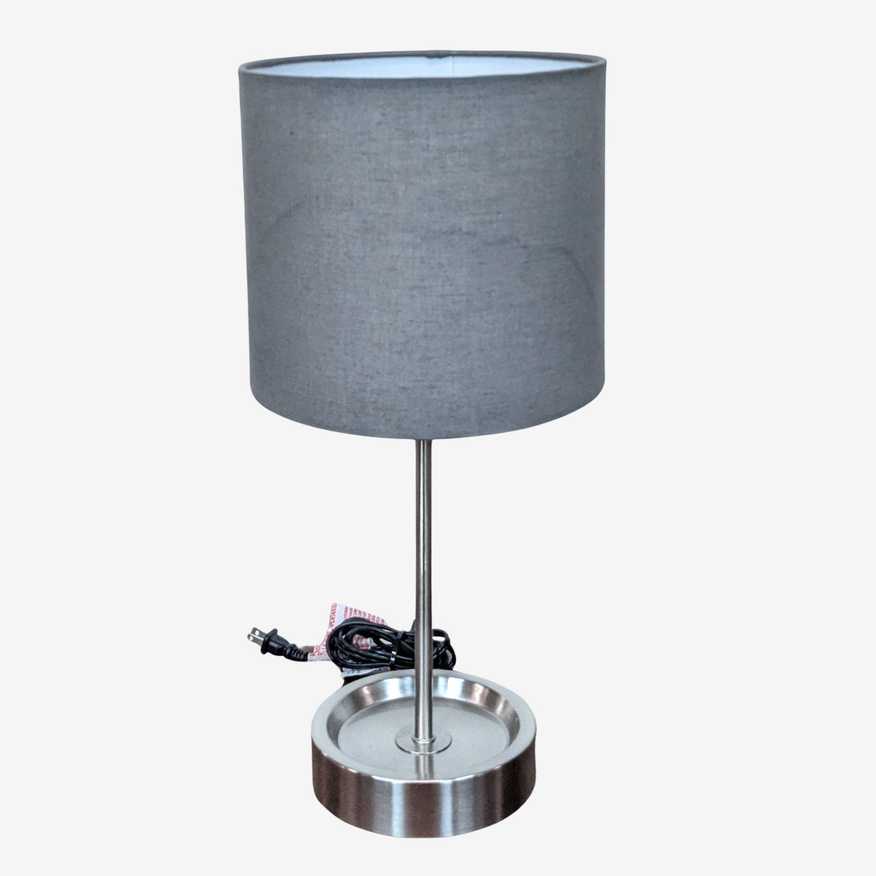 Intertek Howin Table Lamp with Grey Shade - image 0