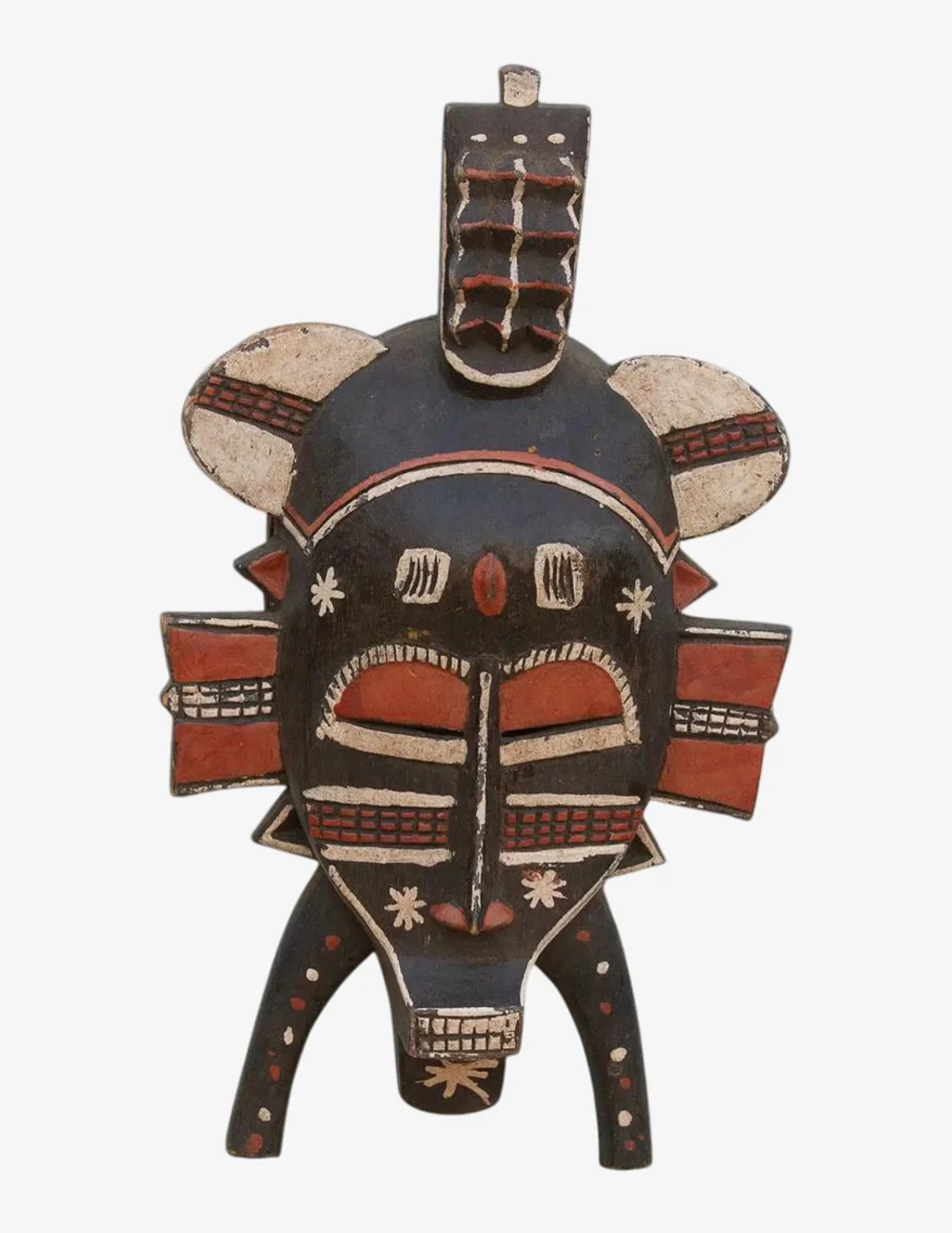 Heritage Painted African Tribal Mask - image 0